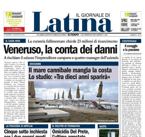 “Noi l’unica vera novità”, parola di Alberto Reggiani dal 1 agosto in edicola con “Il Giornale di Latina”