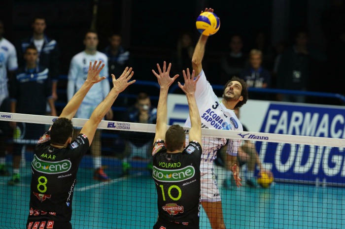 Top volley Latina battuta dal Kioene Padova al tie break