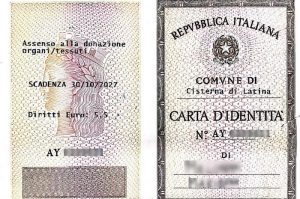 Carta donatore organi Cisterna