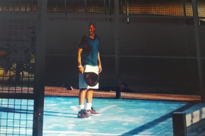 Francesco Totti al Tecariba di Latina per una partita al padel tennis con gli amici