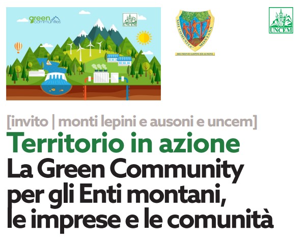 La XIII Comunità Montana ospita l’evento: “Territorio in azione. La Green Community per gli Enti montani, le imprese e le comunità”