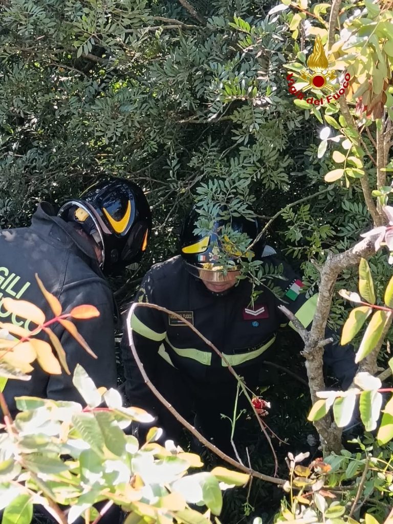 Giovane motociclista salvata dai Vigili del Fuoco dopo un incidente lungo l’Appia