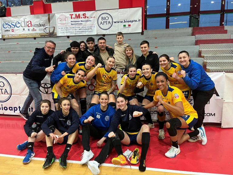 Pallamano serie A1 femminile, l’Adattiva Pontinia centra a Teramo la decima vittoria consecutiva